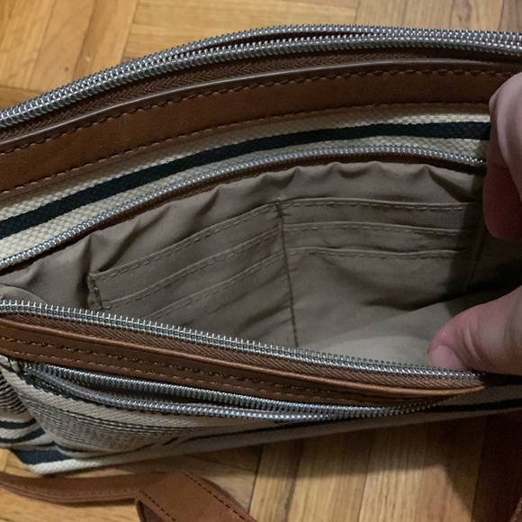 Relic Crossbody Canvas/Leather Purse - Picture 5 of 6